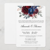 Elegantes Juwel Thema Spanische Hochzeit Einladung (Vorne/Hinten)