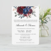 Elegantes Juwel Thema Spanische Hochzeit Einladung (Stehend Vorderseite)