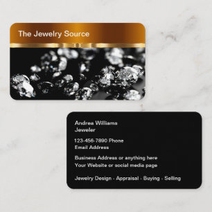 Elegantes Juwelier-Einzelhandelsgeschäft Visitenkarte