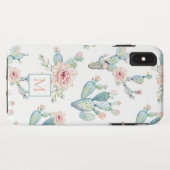 Elegantes Kakteen-Muster Case-Mate iPhone Hülle (Rückseite (Horizontal))
