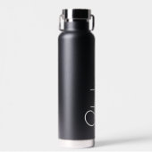 Elegantes Kalligrafie-Script personalisierter Name Trinkflasche (Vorne)