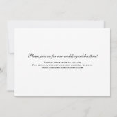 Elegantes Kalligrafie-Script Save the Date, Foto Save The Date (Rückseite)