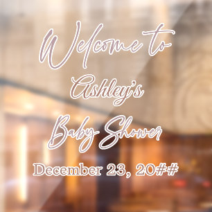 Elegantes Kalligrafie-Skript Einfache Bohemische M Fensteraufkleber