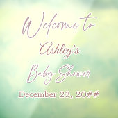 Elegantes Kalligrafie-Skript Einfache Bohemische M Fensteraufkleber (Blatt 3)