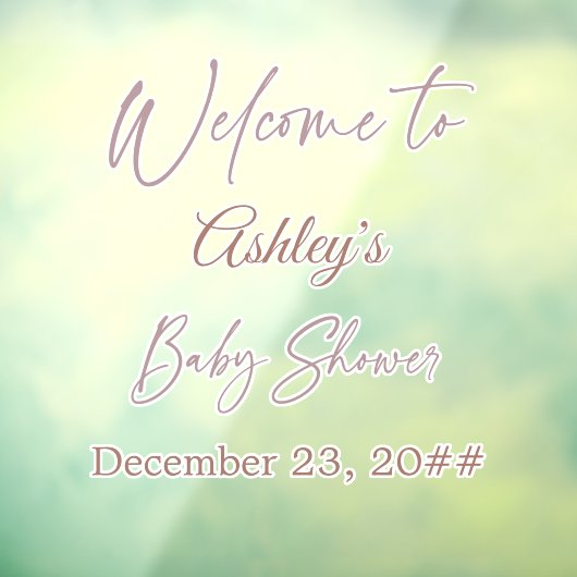 Elegantes Kalligrafie-Skript Einfache Bohemische M Fensteraufkleber (Blatt 3)