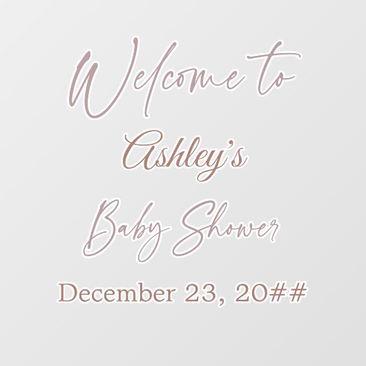 Elegantes Kalligrafie-Skript Einfache Bohemische M Fensteraufkleber (Blatt)