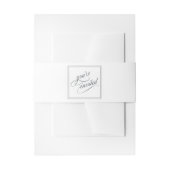 Elegantes Kalligrafie-Skript Sie sind eingeladen Einladungsbanderole (Vorderseite Beispiel)