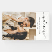 Elegantes Kalligrafie-Skript Willkommen bei der Ho Banner (Horizontal)