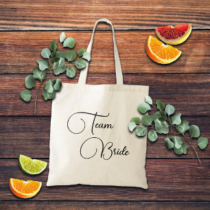 Elegantes Kalligrafie-Team Braut Braut- Tragetasche
