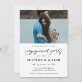 Elegantes Kalligrafisches Foto Einladung (Vorderseite)