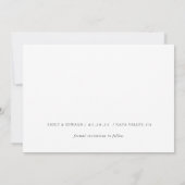 Elegantes Kalligrafisches Foto Save the Date (Rückseite)