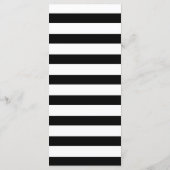 Elegantes Kalligrafisches Schwarz-Weiß-Menü Menükarte (Rückseite)