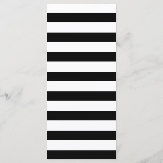 Elegantes Kalligrafisches Schwarz-Weiß-Menü Menükarte (Rückseite)