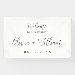 Elegantes kalligrafisches Script-Hochzeitungs-Begr Banner