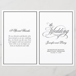 Elegantes kalligrafisches Skript-Faltprogramm