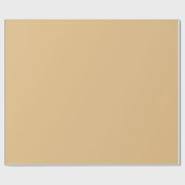 Elegantes Kamel-Khaki schlicht-minimalistisches Ge Geschenkpapier (Flach)