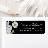 Elegantes Kaninchen & White Rose Frühlingsadresse (Insitu)