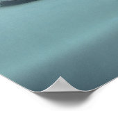 Elegantes Kaninchen zur Teezeit Poster (Ecke)
