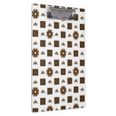 Elegantes kariertes Design Klemmbrett (Rechts)