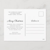 Elegantes Kariertes Foto Weihnachten (Rückseite)