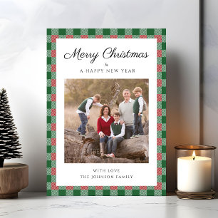 Elegantes Kariertes Foto Weihnachten