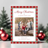 Elegantes Kariertes Foto Weihnachten