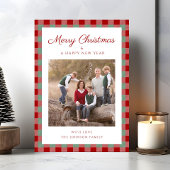 Elegantes Kariertes Foto Weihnachten