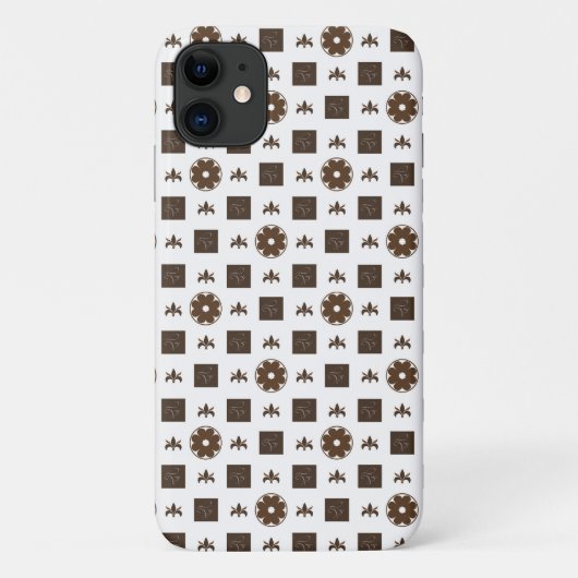 Elegantes kariertes Muster Case-Mate iPhone Hülle (Rückseite)