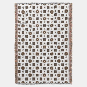 Elegantes kariertes Muster Decke