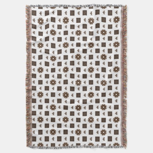 Elegantes kariertes Muster Decke (Vorderseite Vertikal)