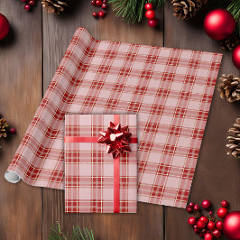 Elegantes Kariertes Muster Geschenkpapier