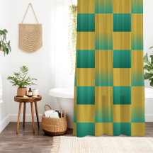 Elegantes kariertes Muster in Grün und Gold