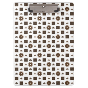 Elegantes kariertes Muster Klemmbrett