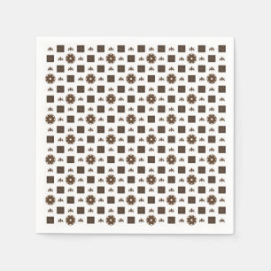 Elegantes kariertes Muster Serviette