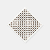 Elegantes kariertes Muster Serviette (Ecke)