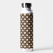 Elegantes, kariertes Muster Wasserflasche Trinkflasche (Links)