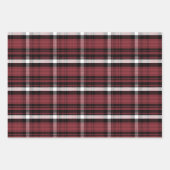 Elegantes kariertes Weihnachtsflanell Geschenkpapier Set (Vorderseite 2)