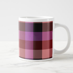 Elegantes, karmesinrotes und pflaumenfarbenes kari Jumbo-Tasse
