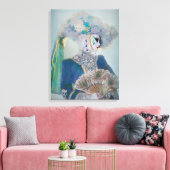 Elegantes Karnevalskostüm, Venedig Leinwanddruck (Insitu (Wohnzimmer))