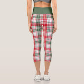 Elegantes Karo der Raute Capri Leggings (Rückseite)