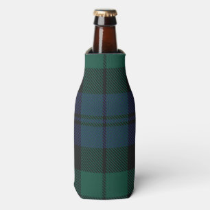 Elegantes Karo-Klassik Rustikal Grün Tartan Flaschenkühler