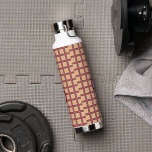 Elegantes Karo Trinkflasche