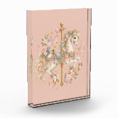Elegantes Karussellpferd Französisches Märchen Fotoblock (Links)