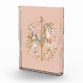 Elegantes Karussellpferd Französisches Märchen Fotoblock (Rechts)