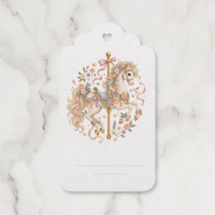 Elegantes Karussellpferd Französisches Märchen Geschenkanhänger