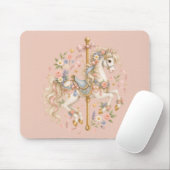 Elegantes Karussellpferd französisches Märchen Mousepad (Mit Mouse)