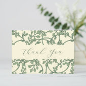 Elegantes Käse- und Cremewein mit Dankeschön-Karte Dankeskarte (Stehend Vorderseite)