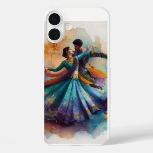 ✨Elegantes Kathak-Paartanz-Wasserfarben-Kunstwerk iPhone 16 Plus Hülle