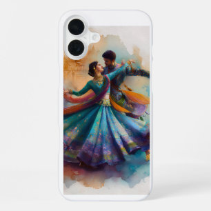 ✨Elegantes Kathak-Paartanz-Wasserfarben-Kunstwerk iPhone 16 Plus Hülle