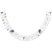 Elegantes katholisches Brautparty Blumenbanner Wimpelkette (Alle)